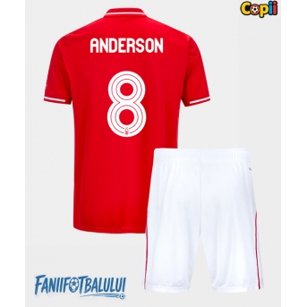 Nottingham Forest Elliot Anderson #8 Echipament de Fotbal Replică 2025-26 Copii Acasa (+ Șorturi)